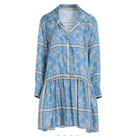 Sandro paris printed silk dress - Picture 2 of 5